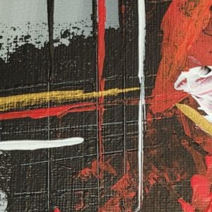 Fiery Passion original abstract paining close-up 2