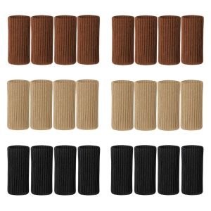 Image showing the three different colors of chair leg floor protectors available