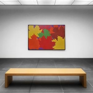 Large Maple Medley Original Acrylic Painting on studio wall