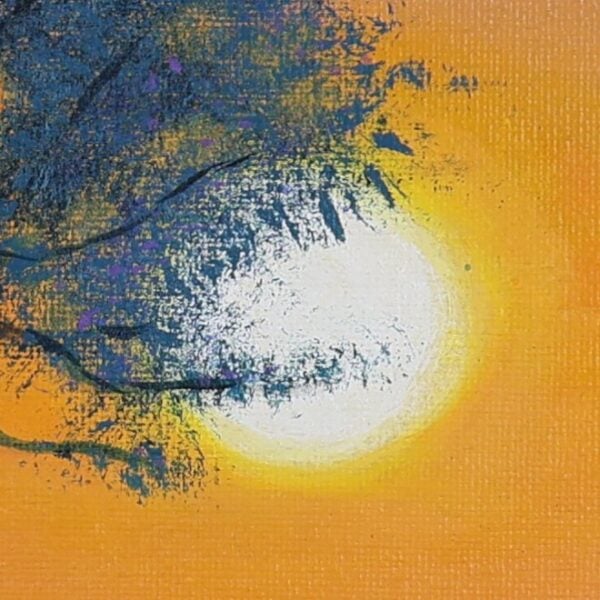 Sunset Giraffe original painting close up 2 Sunset Giraffe original painting close up 2