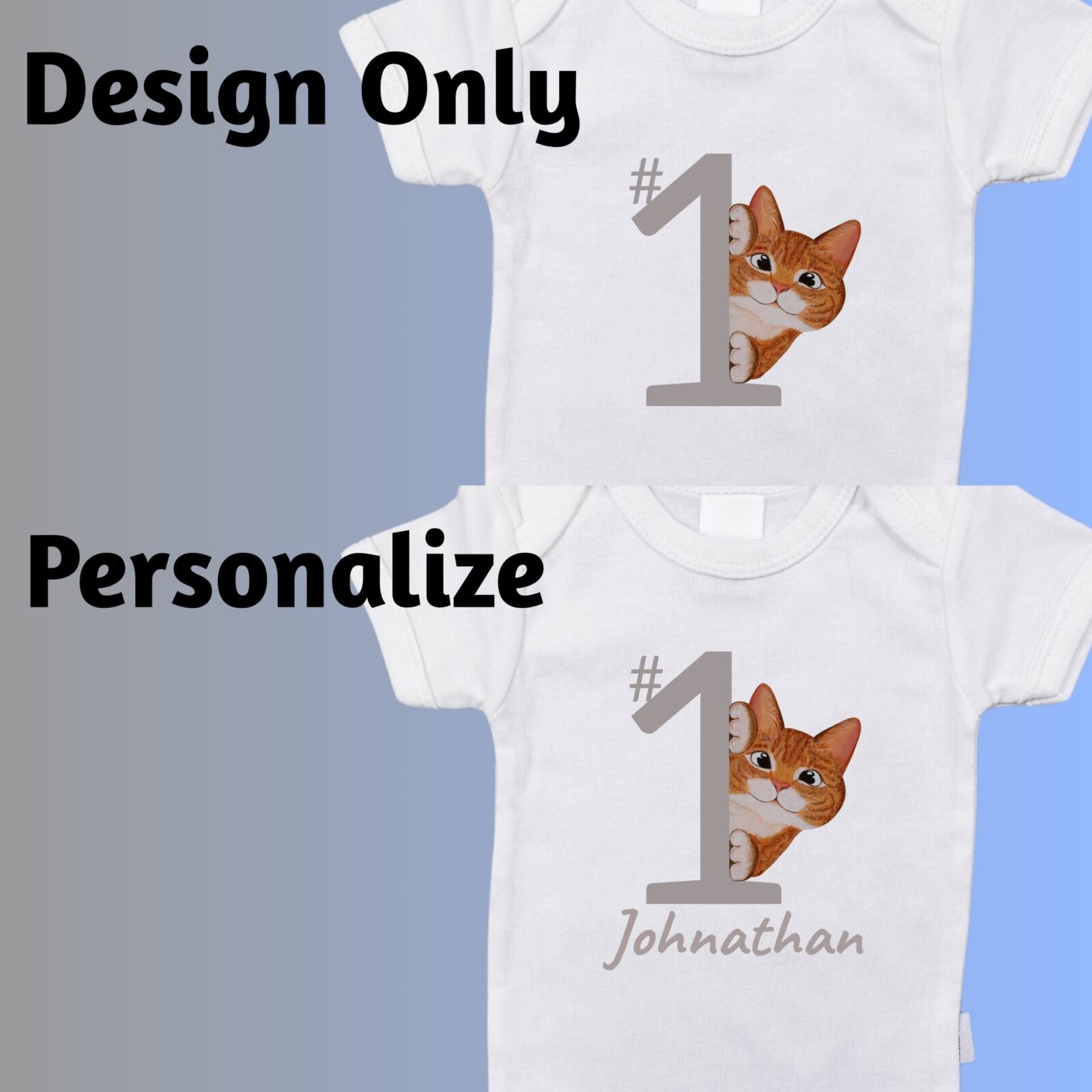 Optional Personalize Cat Ginger