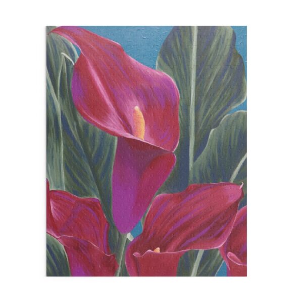 Calla Lily Floral Painting Jigsaw Puzzle Portrait