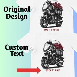 It is optional to personalize the text on the t-shirt.