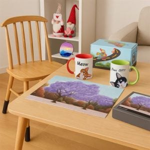 Living room filled with unique and useful items