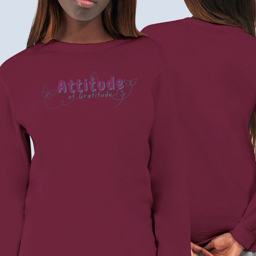 Long Sleeve Tee - Women - Attitude Of Gratitude - Image 5