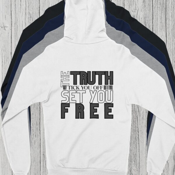 4 Colours Truth Zip Hoodie There are 4 colour options for the zip hoodie: black, navy, sport grey and white.