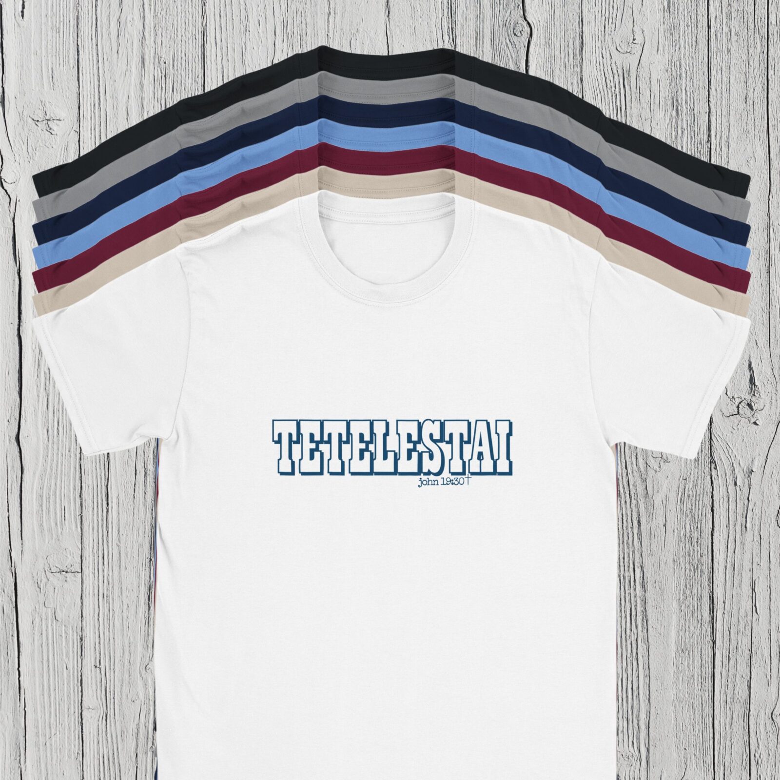There are 7 colour options for the t-shirt: black, Rs sport grey, navy, Carolina blue, maroon, sand and white.