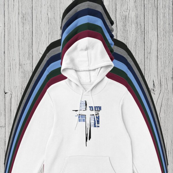 7 Colours Truth Cross Pullover Hoodie There are 7 colour options for the pullover hoodie: black, sport grey, navy, Carolina blue, forest, maroon, and white.