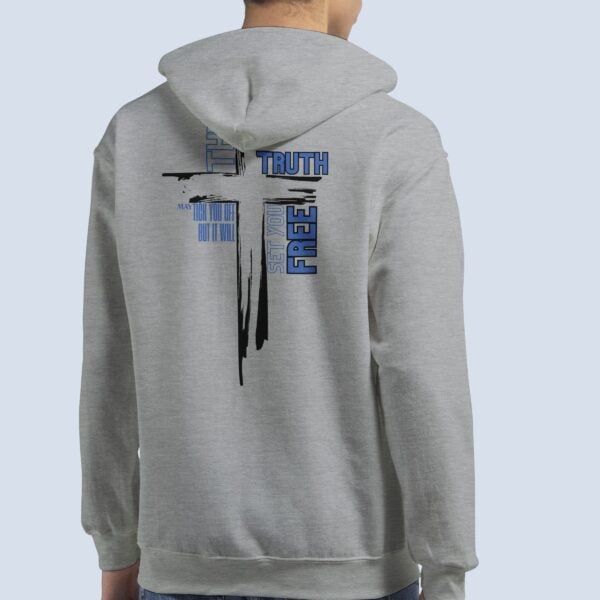 Christian Unisex Zip Hoodie – The Truth May Tick You Off But It Will Set You Free – Bible Verse Apparel