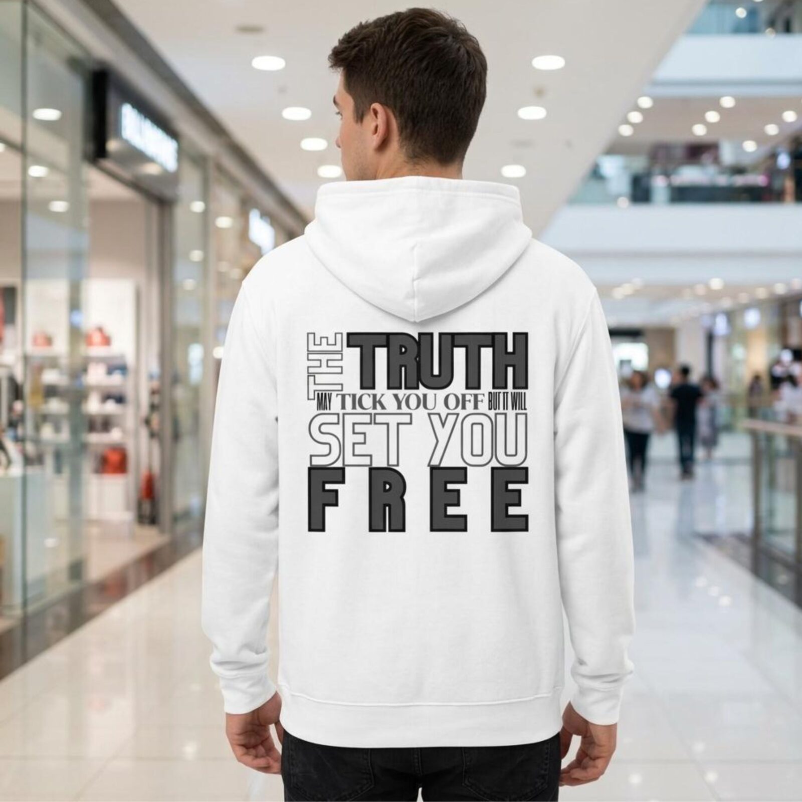 Christian Zip Hoodie - Unisex - The Truth Will Set You Free
