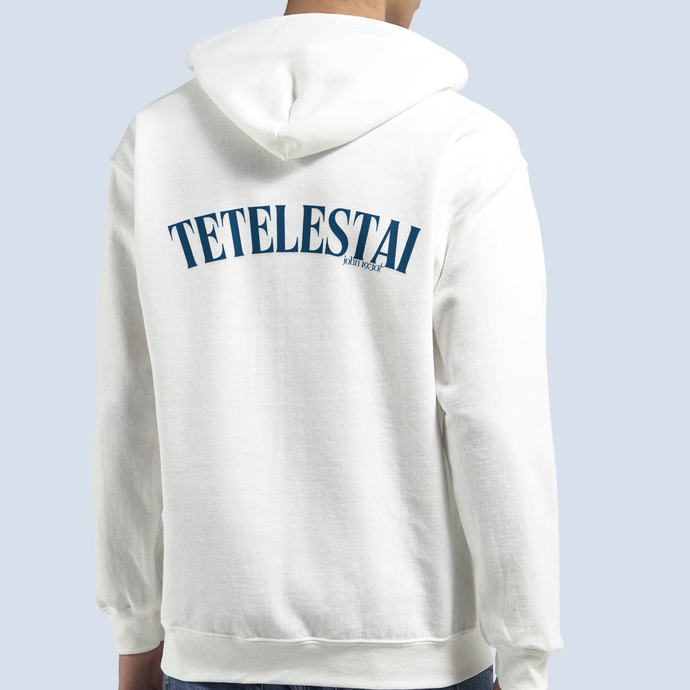 Tetelestai Christian Zip Hoodie – John 19:30 “It Is Finished” Faith Hoodie