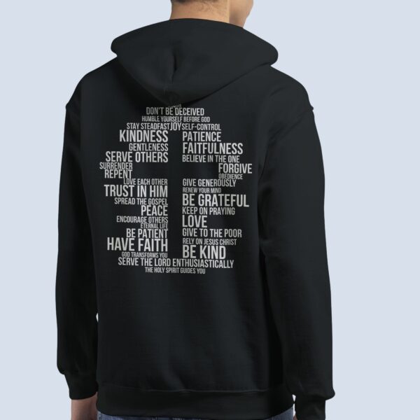 Word Cross Zip Hoodie