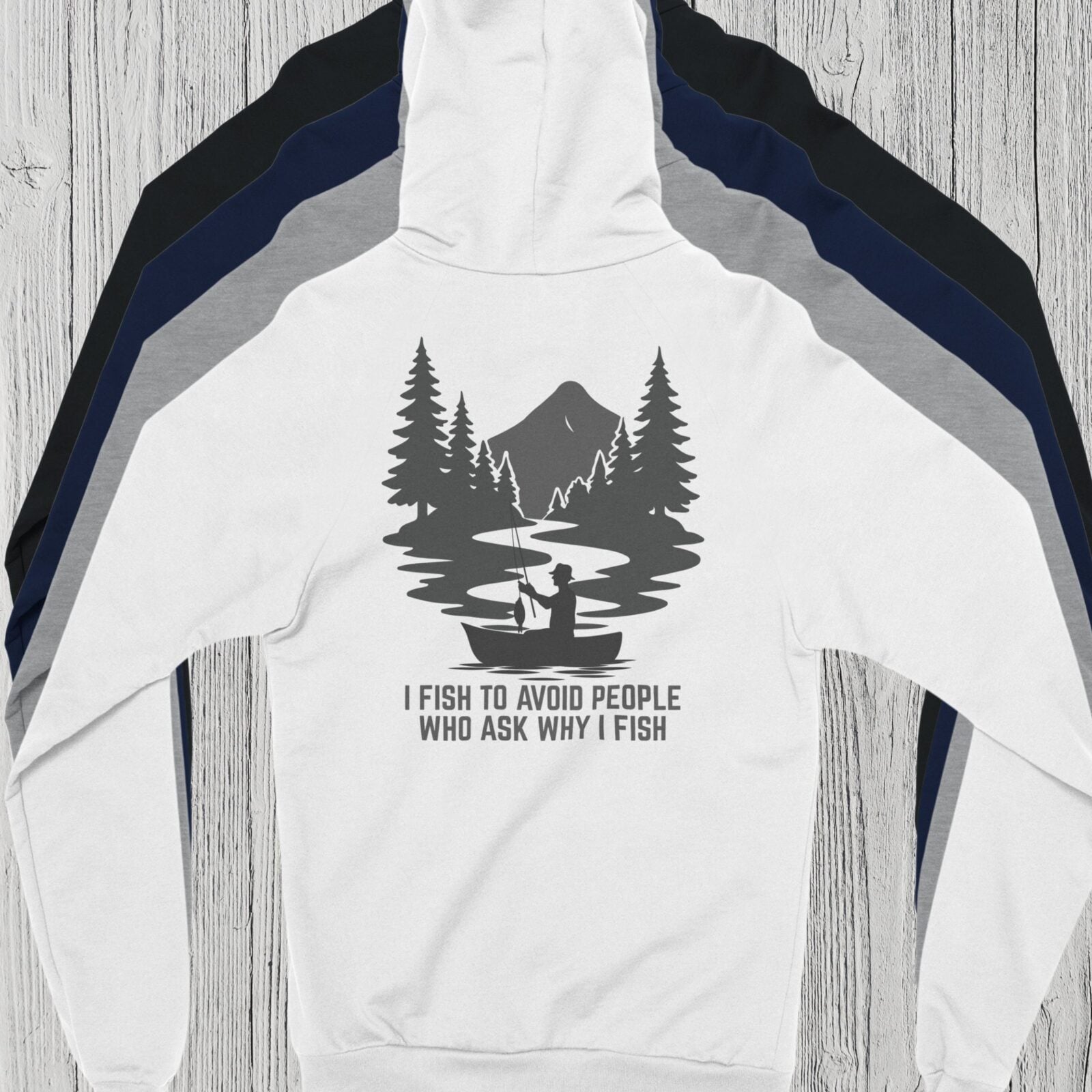 There are 4 colour options for this Men's fishing apparel: black, sport grey, navy and white.