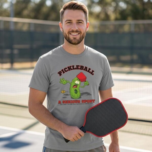 Pickleball A Serious Sport Tshirt Man Sport Grey