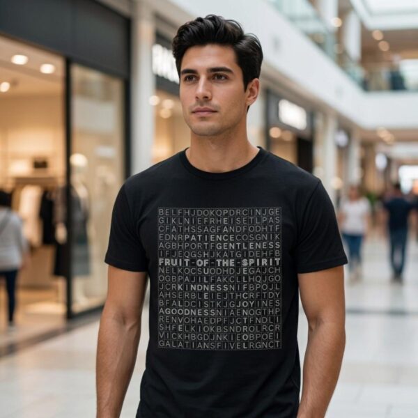 Fruit of the Spirit Word Search Tshirt Man