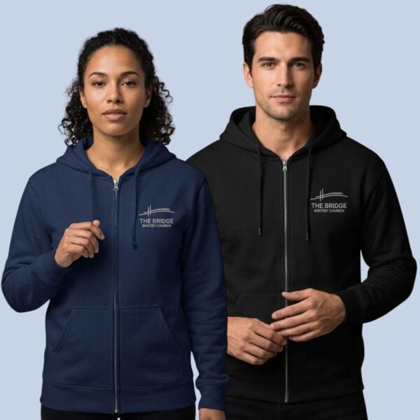 The Bridge Zip Hoodie - Embroidered Logo